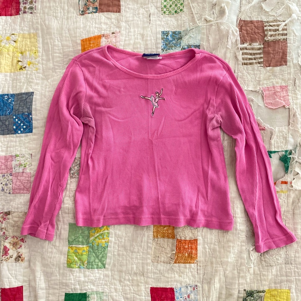 Ballerina Longsleeve Cropped Tee